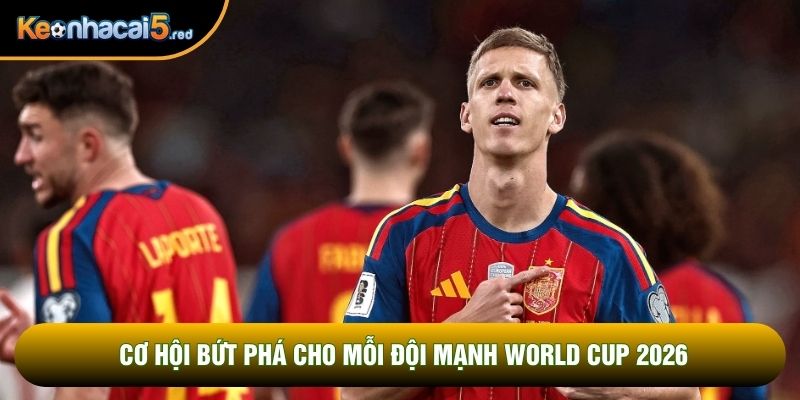 Cơ hội bứt phá cho mỗi đội mạnh World Cup 2026