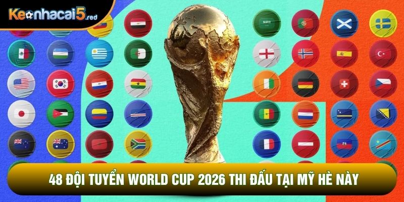 48 đội tuyển World Cup 2026 thi đấu tại Mỹ hè này