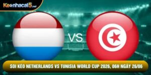 Soi Kèo Netherlands Vs Tunisia World Cup 2026, 06h Ngày 26/06