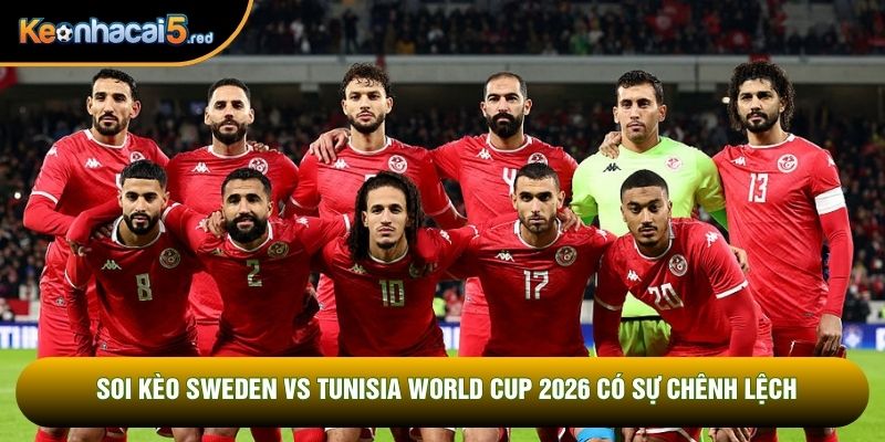 Soi kèo Sweden vs Tunisia World Cup 2026 có sự chênh lệch